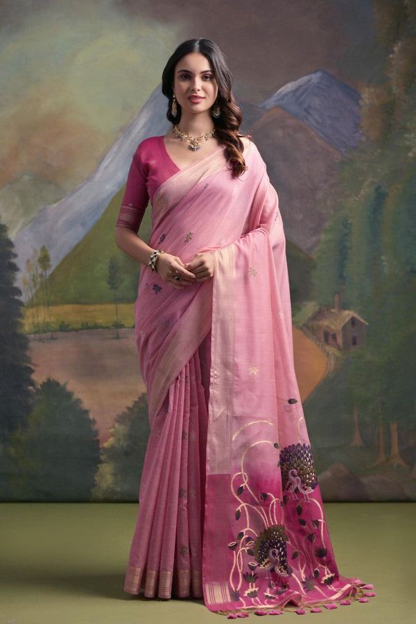 PRINTED SILK SAREE WITH PARTY WEAR