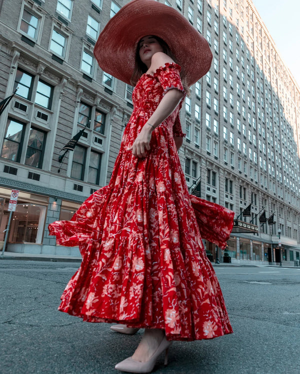 ROSA SMOCKED COTTON DRESS