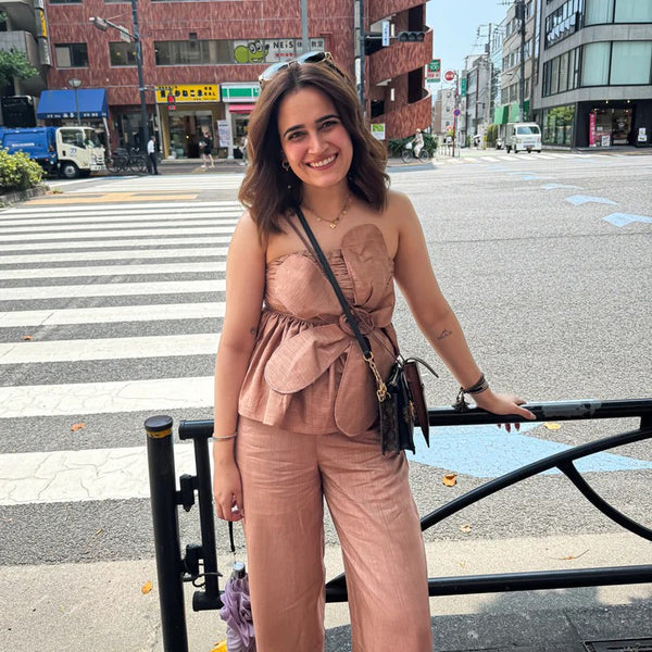 BEIGE BLOSSOM CO-ORD SET