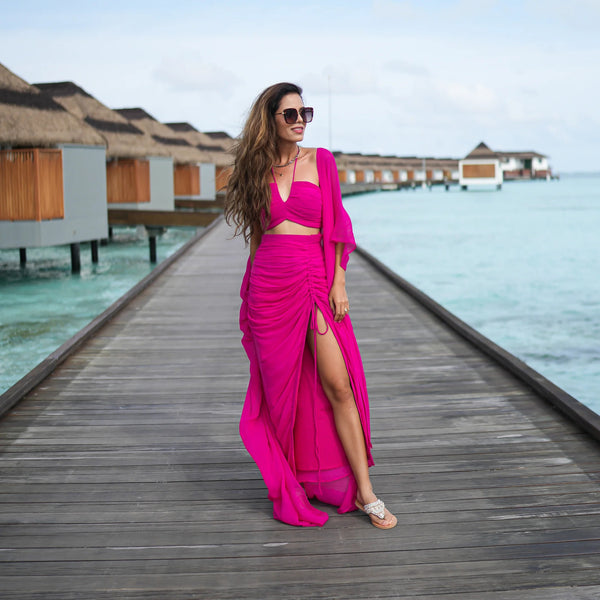 AAKRITI RANA IN NEON NECTAR 3-PIECE SET